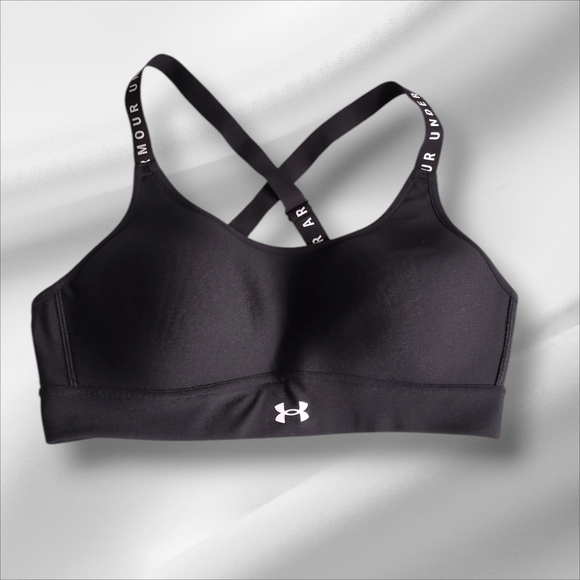Under Armour Other - Under Armour Black Cross-Strap Low-Impact Sports Bra